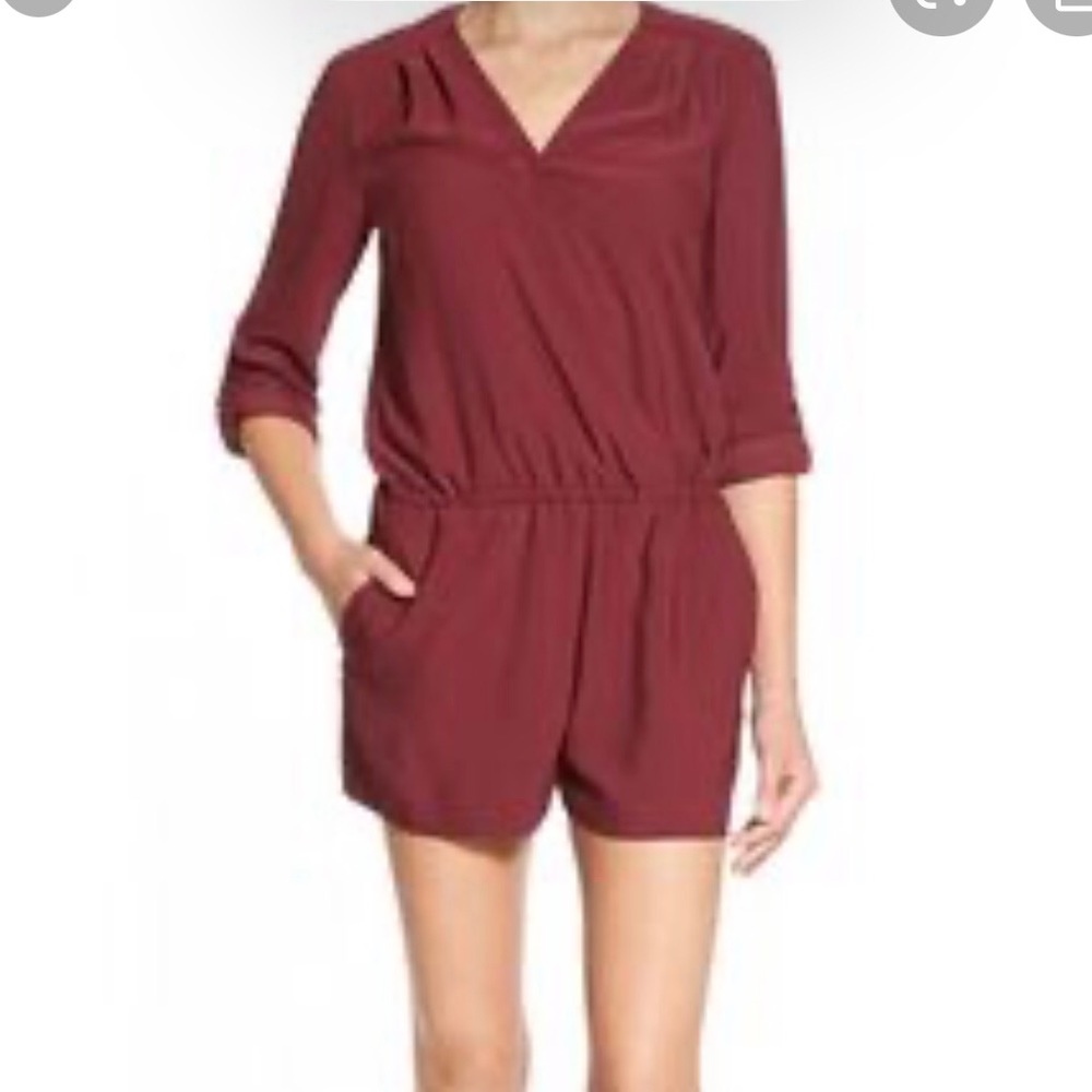 Trouvé maroon romper
